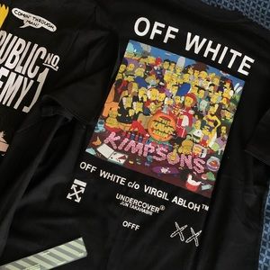 Off White Kaws Simpson T Shirt Bundle